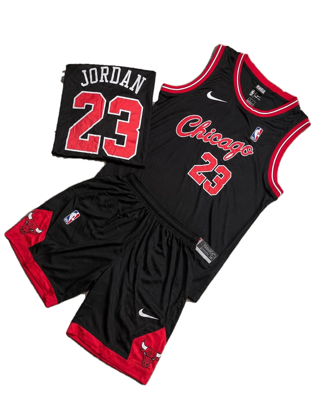 Conjunto NBA Bulls Jordan 23 negro