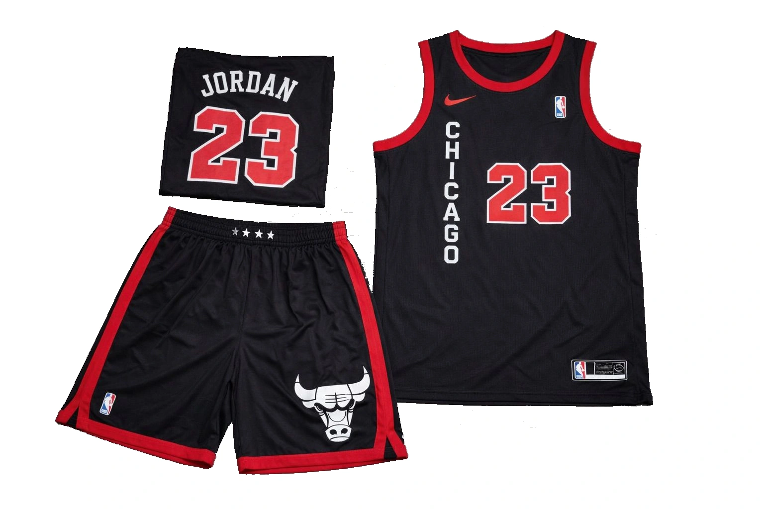 Conjunto NBA Bulls Jordan 23 negro