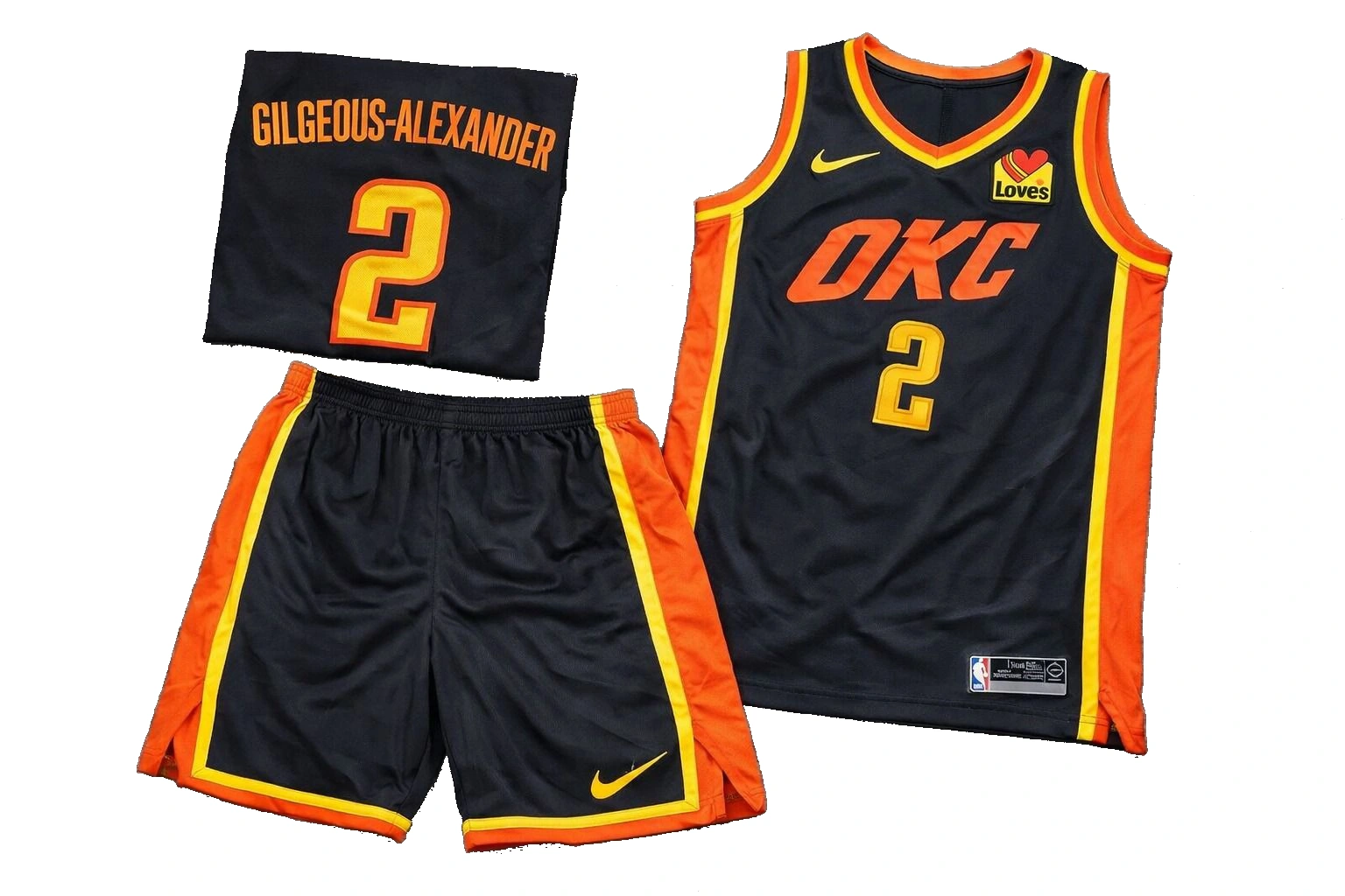Conjunto NBA Thunder Gilgeous-Alexander 2 negro